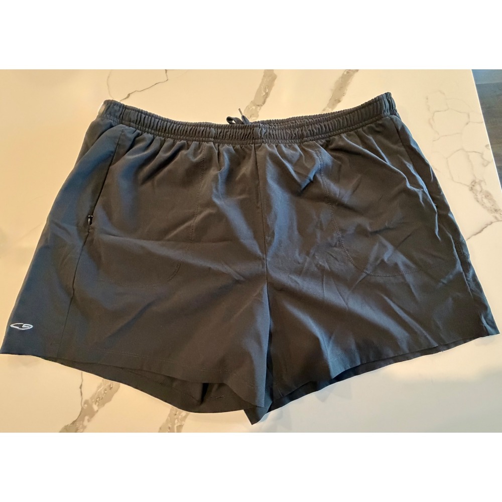 C9 by Champion Mens Black Athletic Running Shorts XL Elastic Waist Training